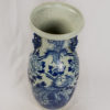 Vaso bianco blu con fenice